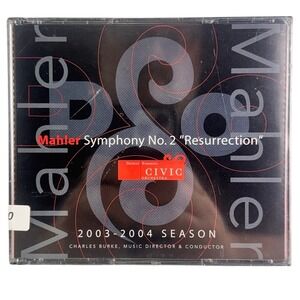 Mahler Symphony No. 2 Resurrection Detroit Symphony Civic Orchestra CD Sealed